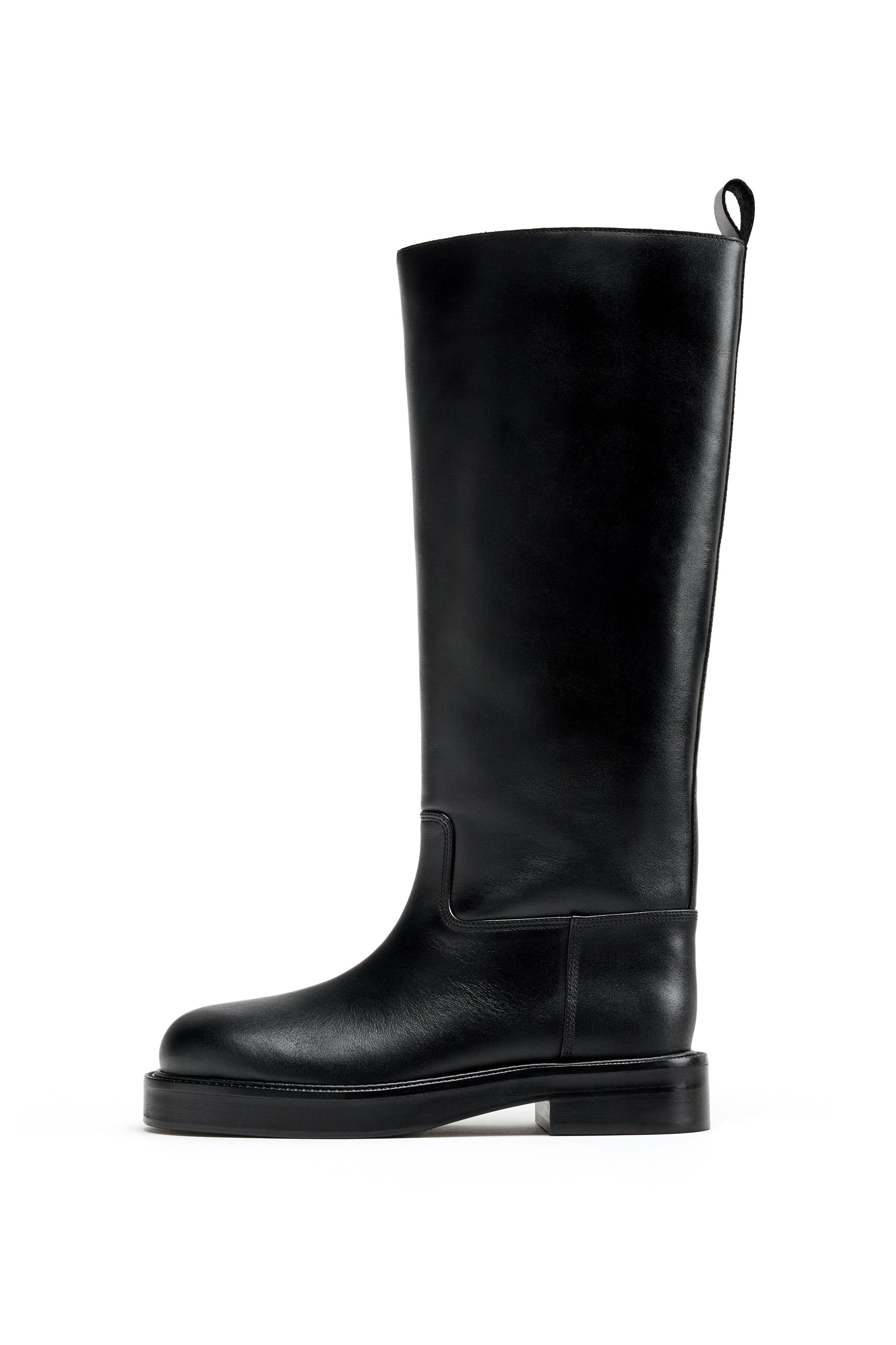 LEATHER BOOTS LIMITED EDITION - Black | ZARA United States