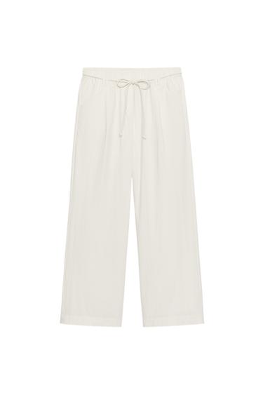 ZW COLLECTION POPLIN TROUSERS