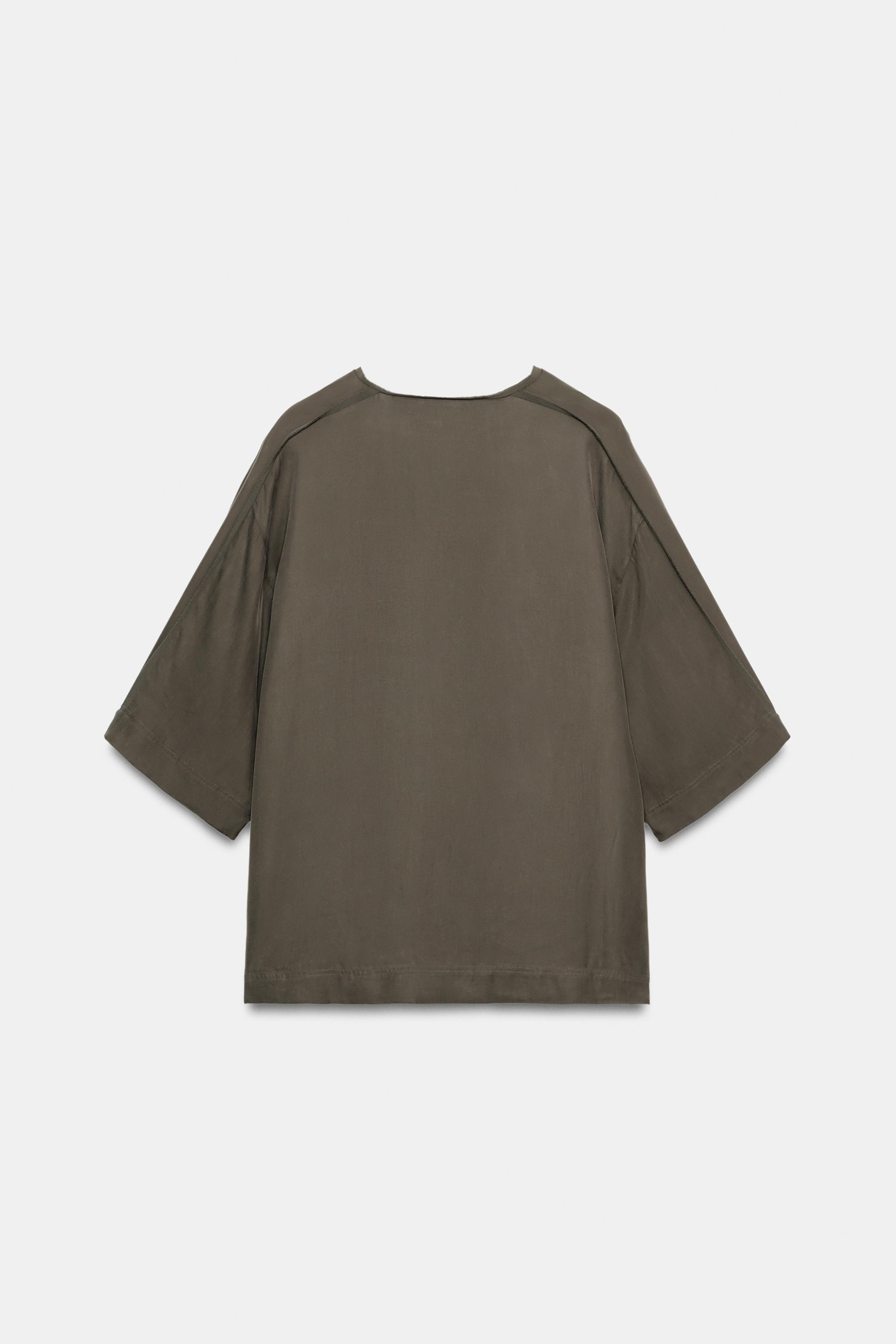 BLOUSE FLUIDE À NŒUDS ZW COLLECTION