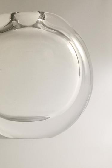 BUBBLE-EFFECT GLASS VASE - Transparent by Zara - Image 3