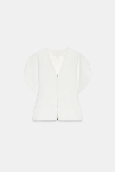 ZW COLLECTION TOP - Ecru by Zara - Image 4