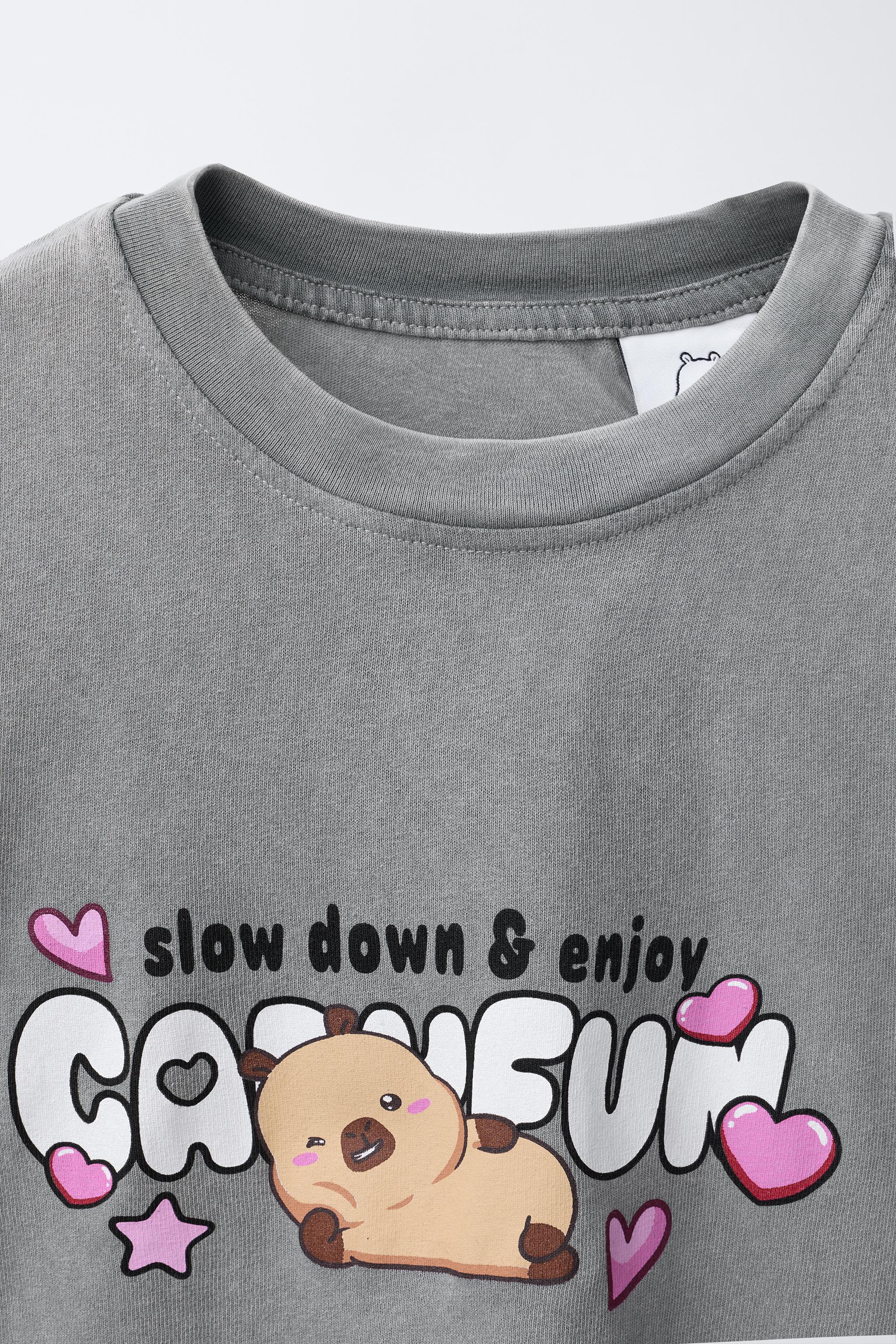 CAPYBARA CAPYFUN © WASHED EFFECT T-SHIRT