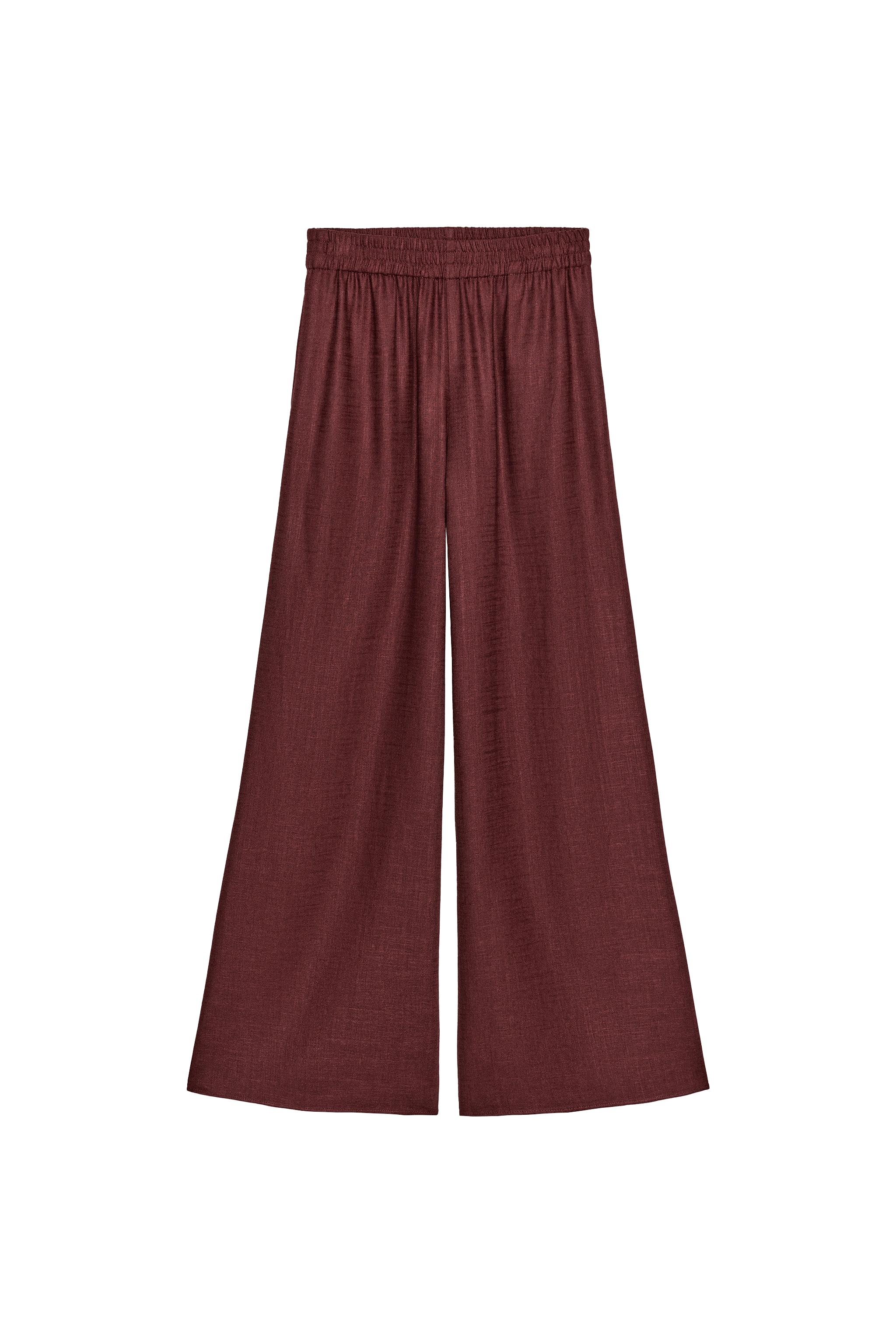WIDE LEG LINEN PANTS