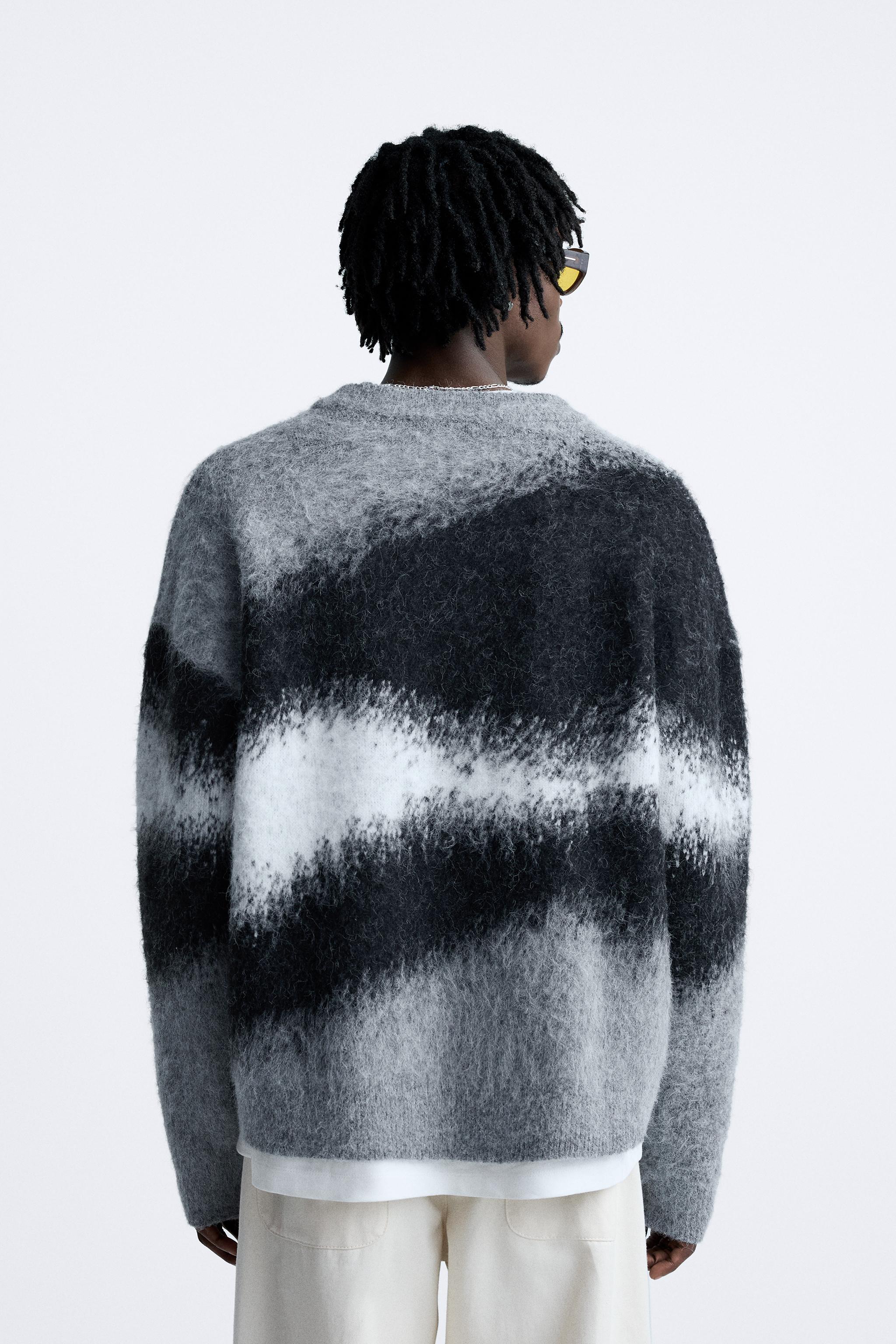 BRUSHED JACQUARD SWEATER