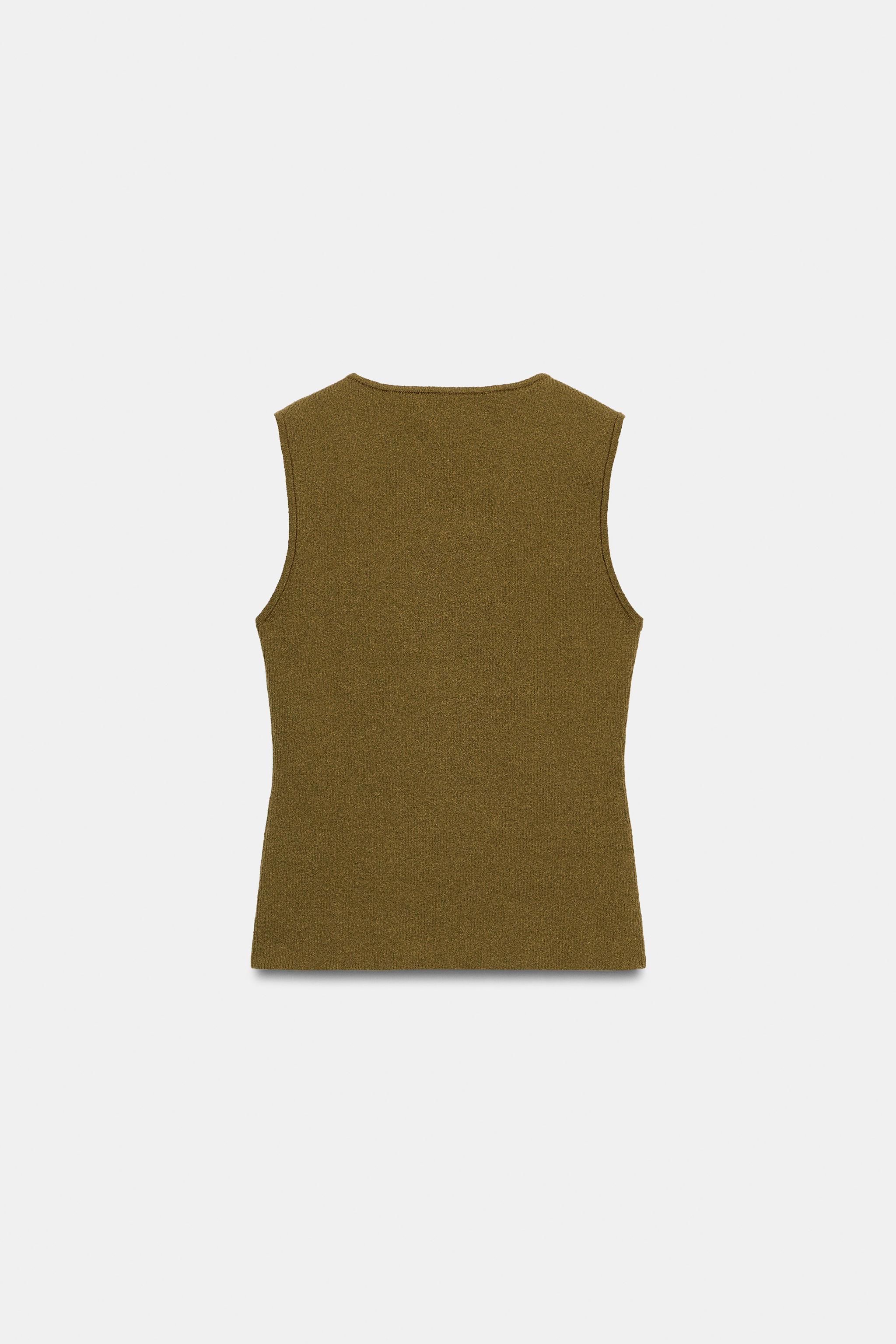 ASYMMETRIC BUTTONED KNIT TOP