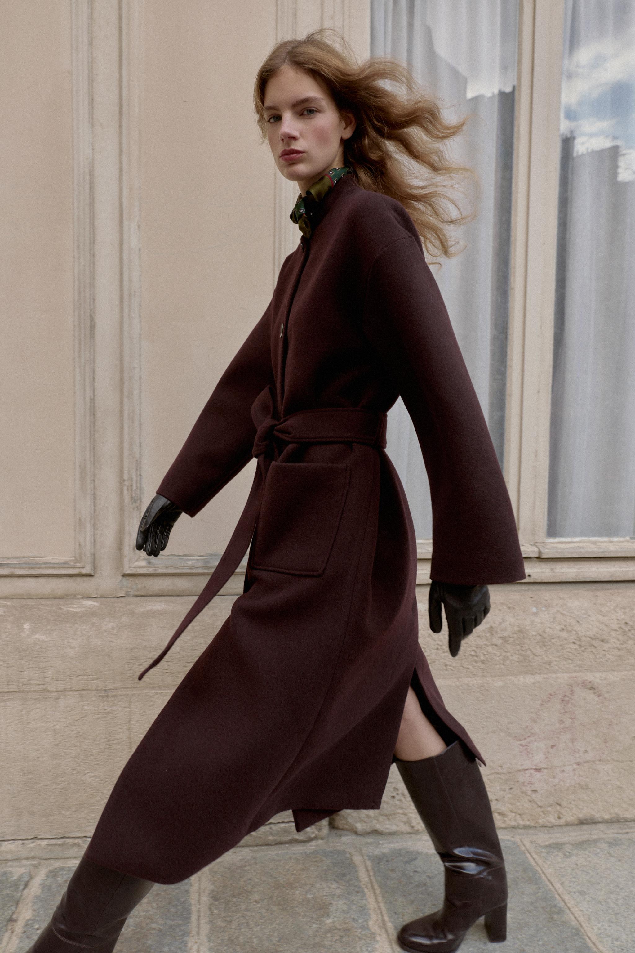 LONG BELTED COAT
