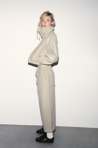 PANTALON SOFT - Vert gris de Zara - Image 3