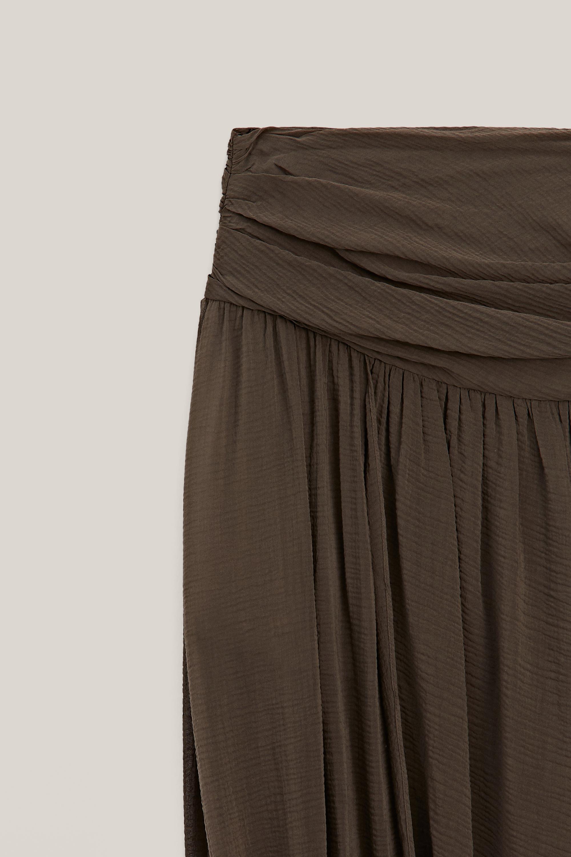 Midi skirt with puff detail - LIMITED EDITION