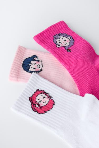 LOT DE TROIS CHAUSSETTES MI-Hautes KPOP DEMON HUNTERS™ NETFLIX © - Rose de Zara - Image 2