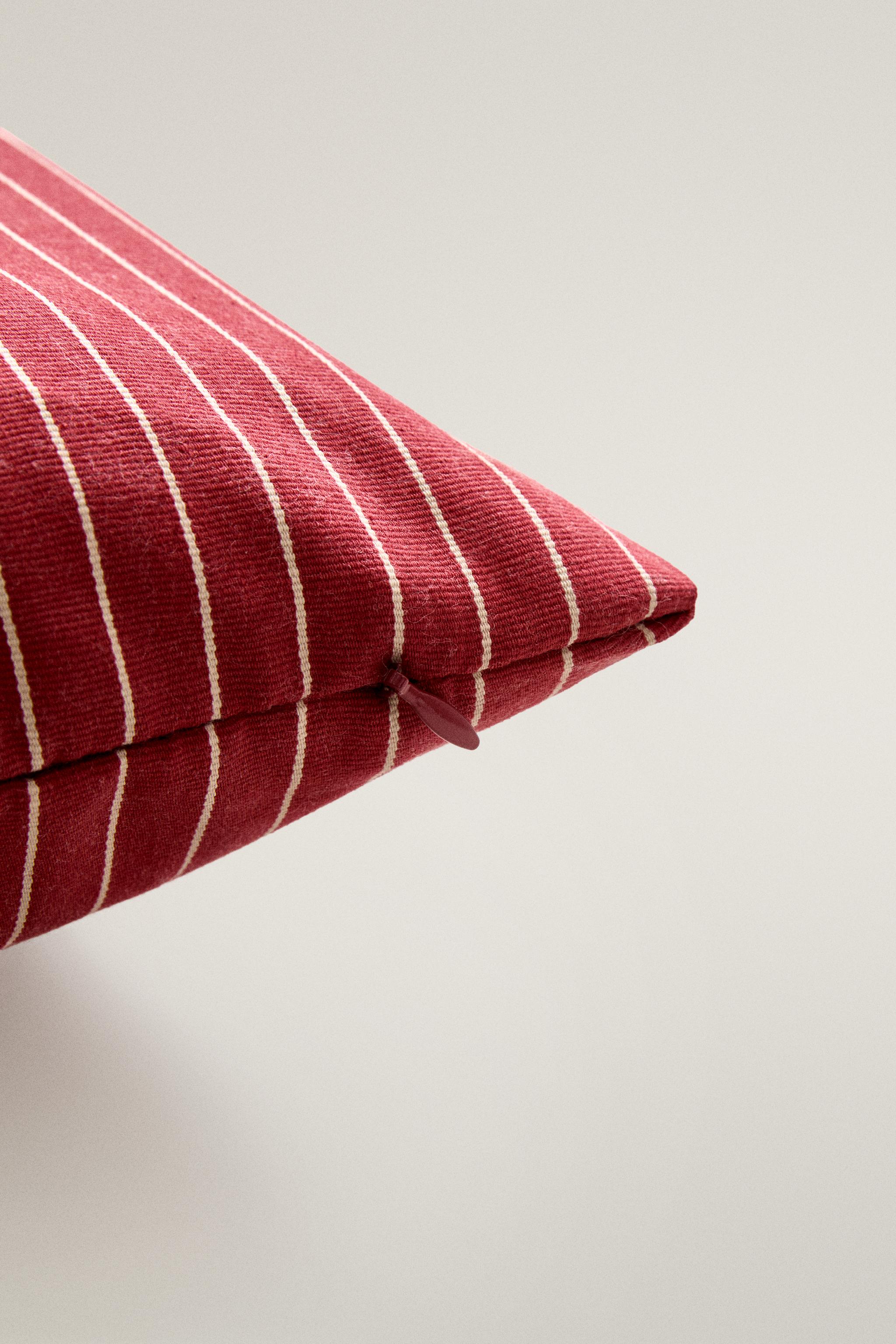 Zara STRIPED COTTON THROW PILLOW COVER KATHARINE POLE — фото 4