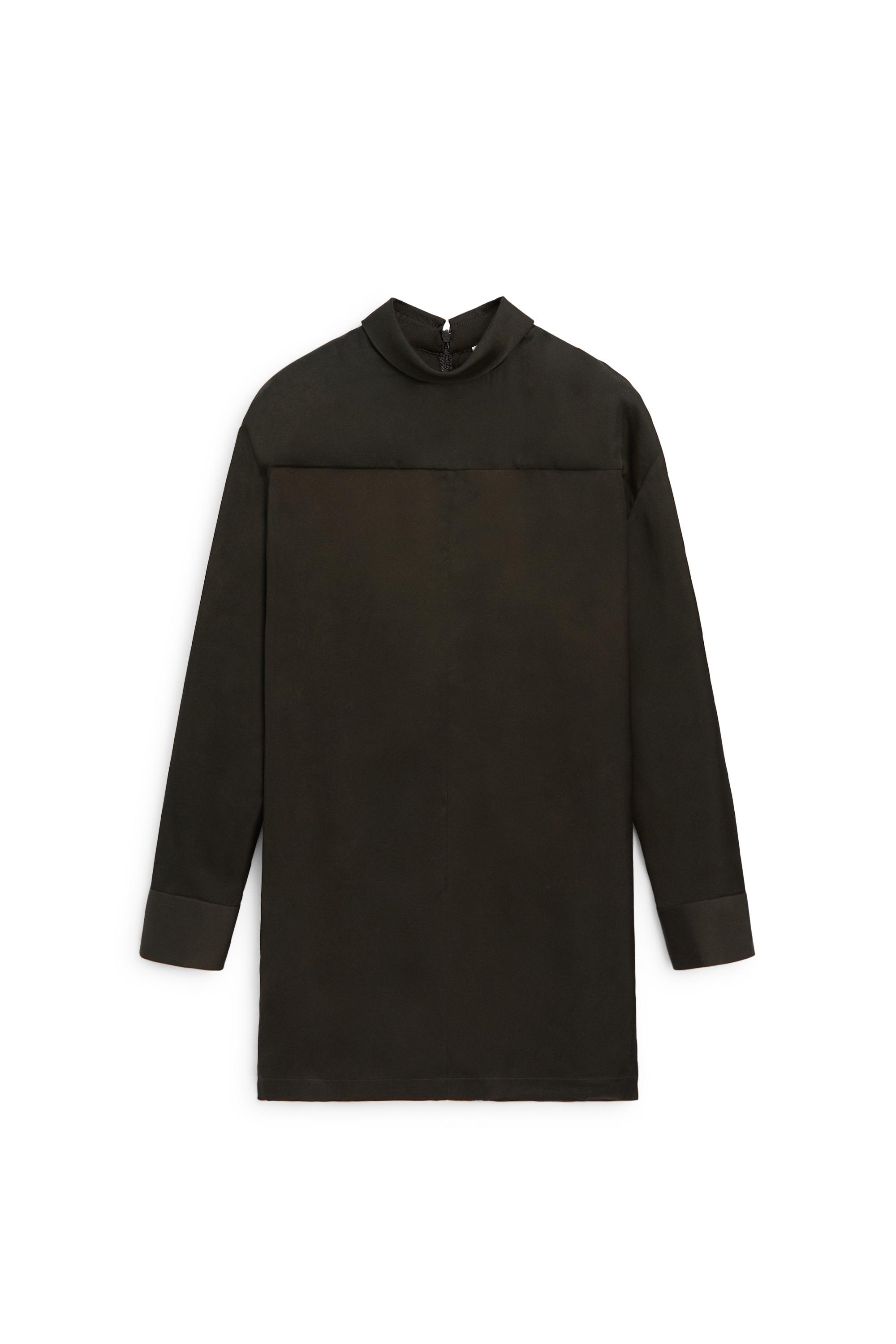 Blouse longue fluide finition satiné - LIMITED EDITION