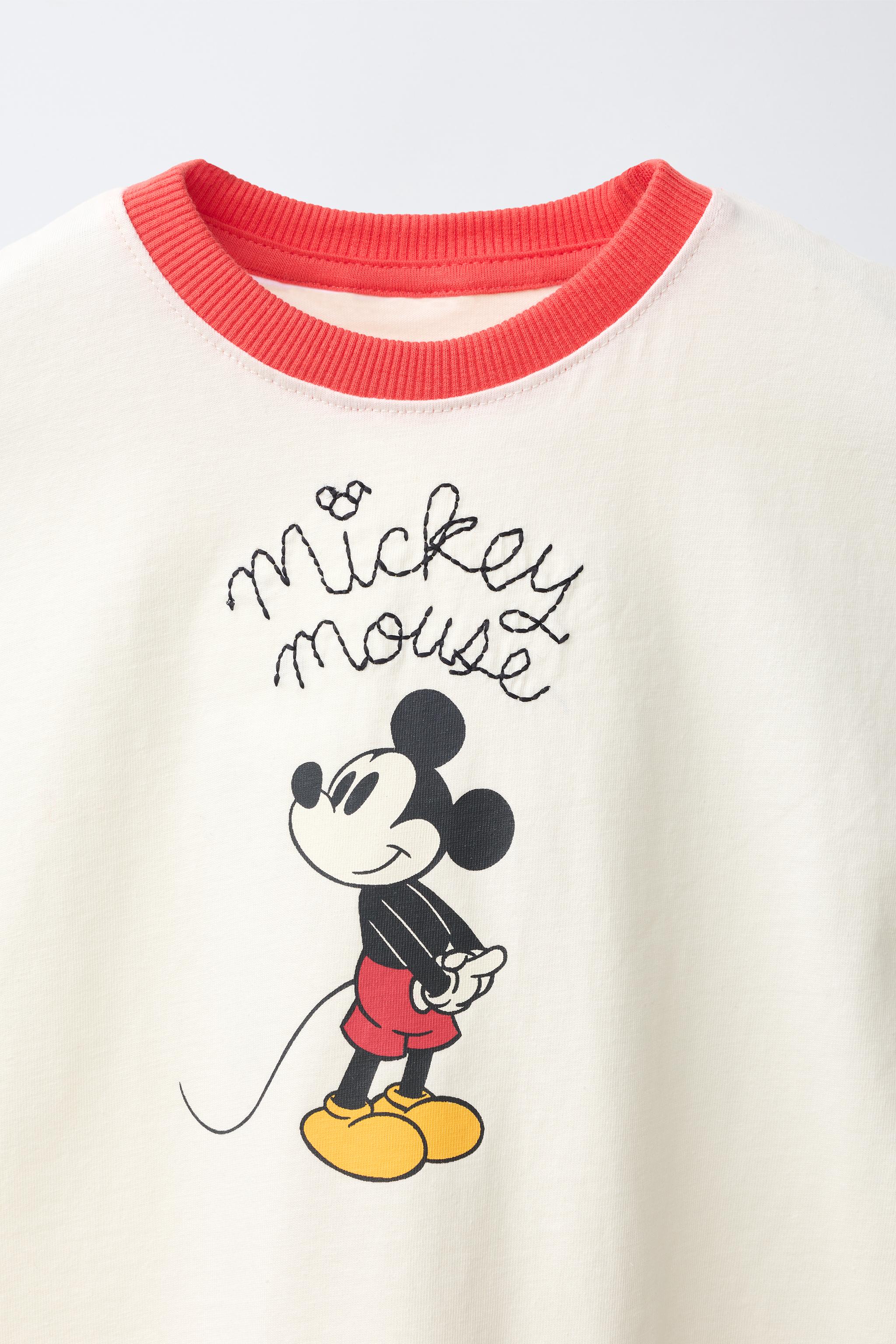 Детские шорты Zara MICKEY MOUSE © DISNEY EMBROIDERED T-SHIRT AND SHORTS SET — фото 6