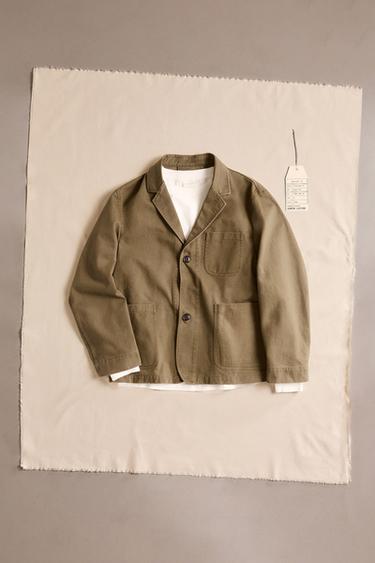 BLAZER LAVADA ALGODÓN - Tierra de Zara - Imagen 0