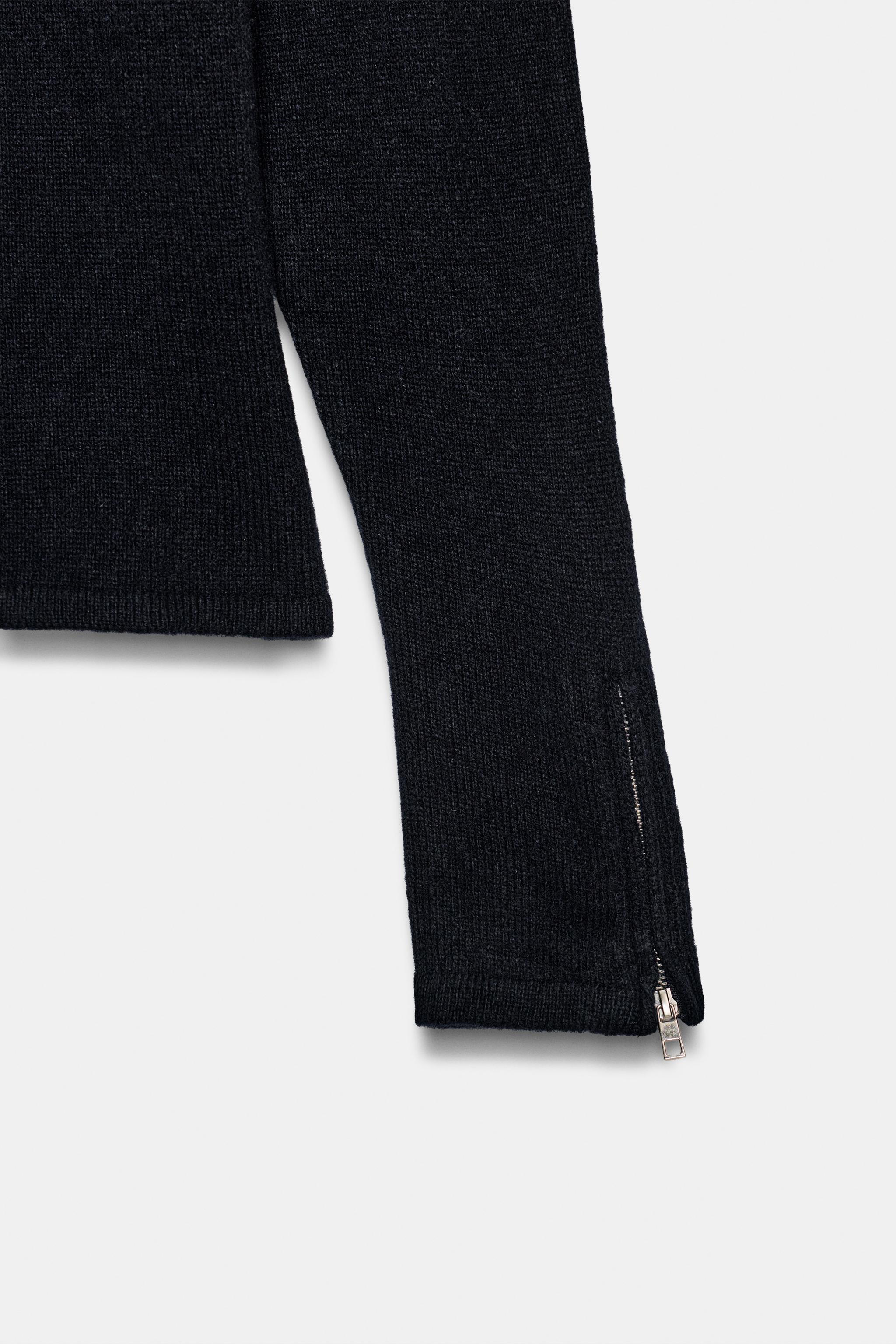 Женские свитеры Zara 100% WOOL ZIPPER JUMPER — фото 7