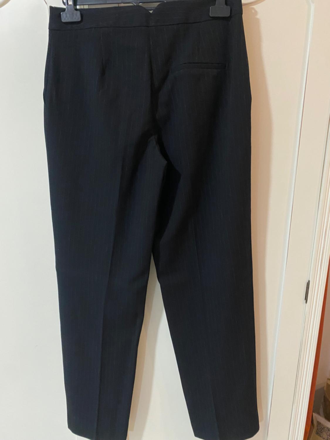 PINSTRIPE STRAIGHT LEG TROUSERS - Image 2