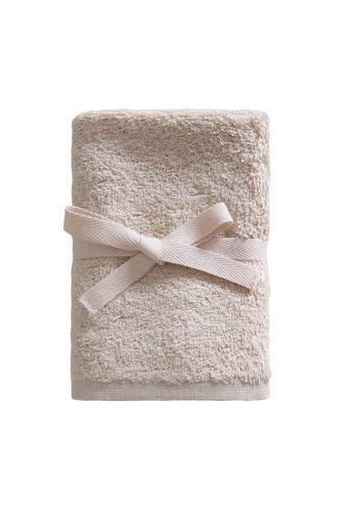 PACK OF COTTON HAND TOWELS (PACK OF 3) - Sand by Zara