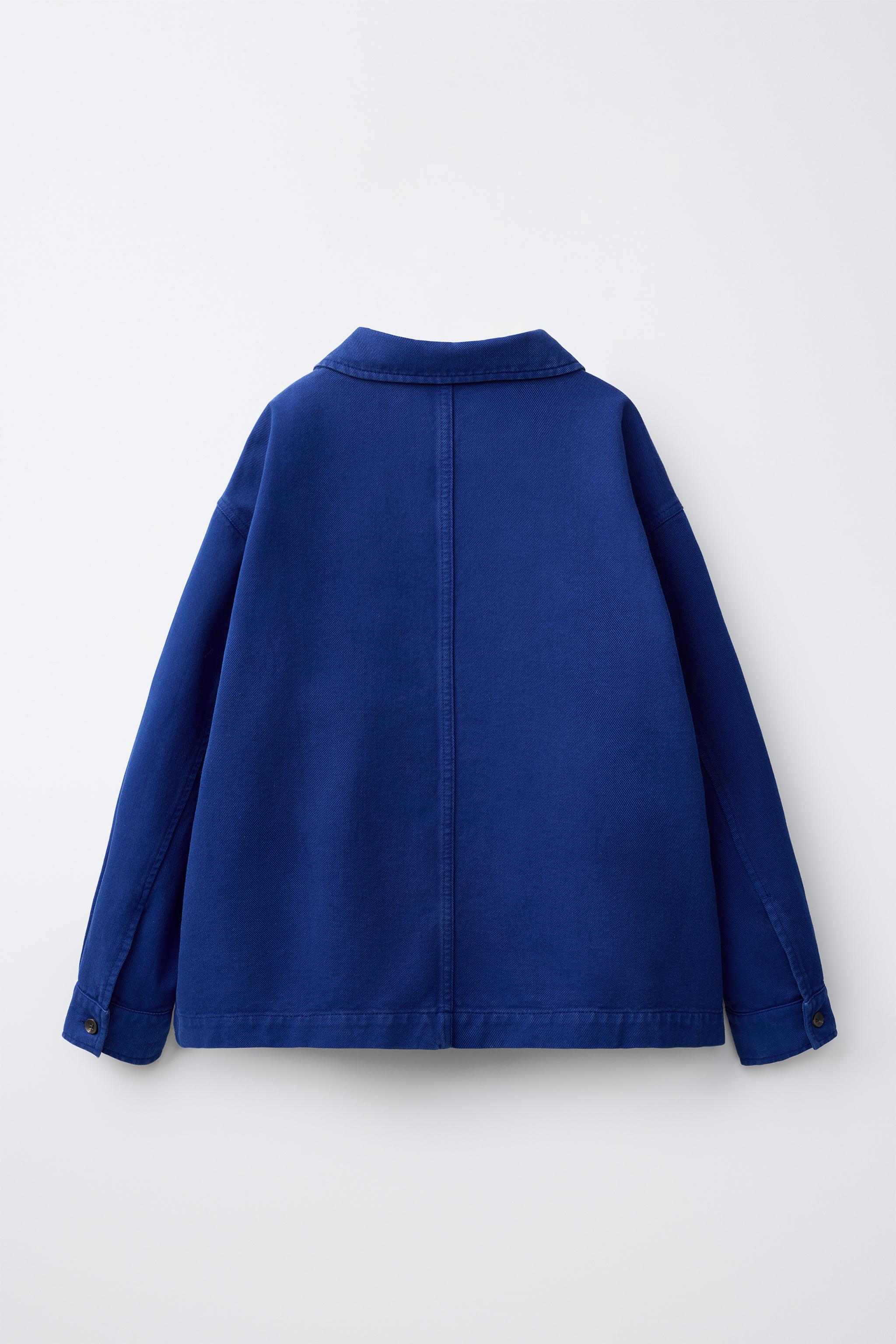 0FR. PARIS X ZARA EMBROIDERED CANVAS OVERSHIRT