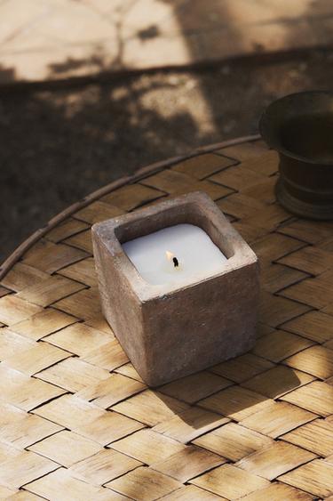 (400 G) LEMON BERGAMOT OUTDOOR SCENTED CANDLE - white by Zara - Image 5