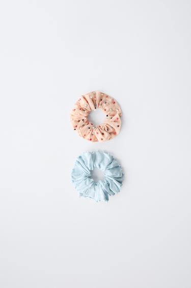 TWO-PACK OF BEADED SCRUNCHIES - Multicoloured by Zara - Image 0