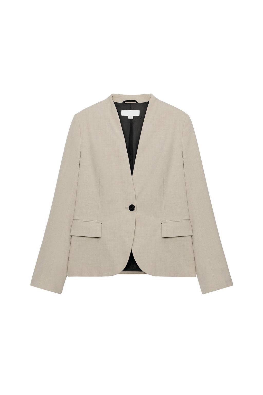 TAILORED BLAZER WITH SHOULDER PADS
