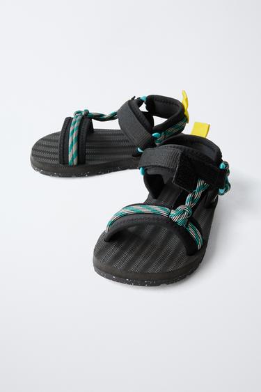 ROPE DETAIL TECHNICAL SANDALS - Black by Zara - Image 2