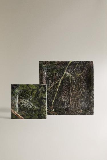 DECORATIVE MARBLE TRAY - Greens by Zara - Image 1