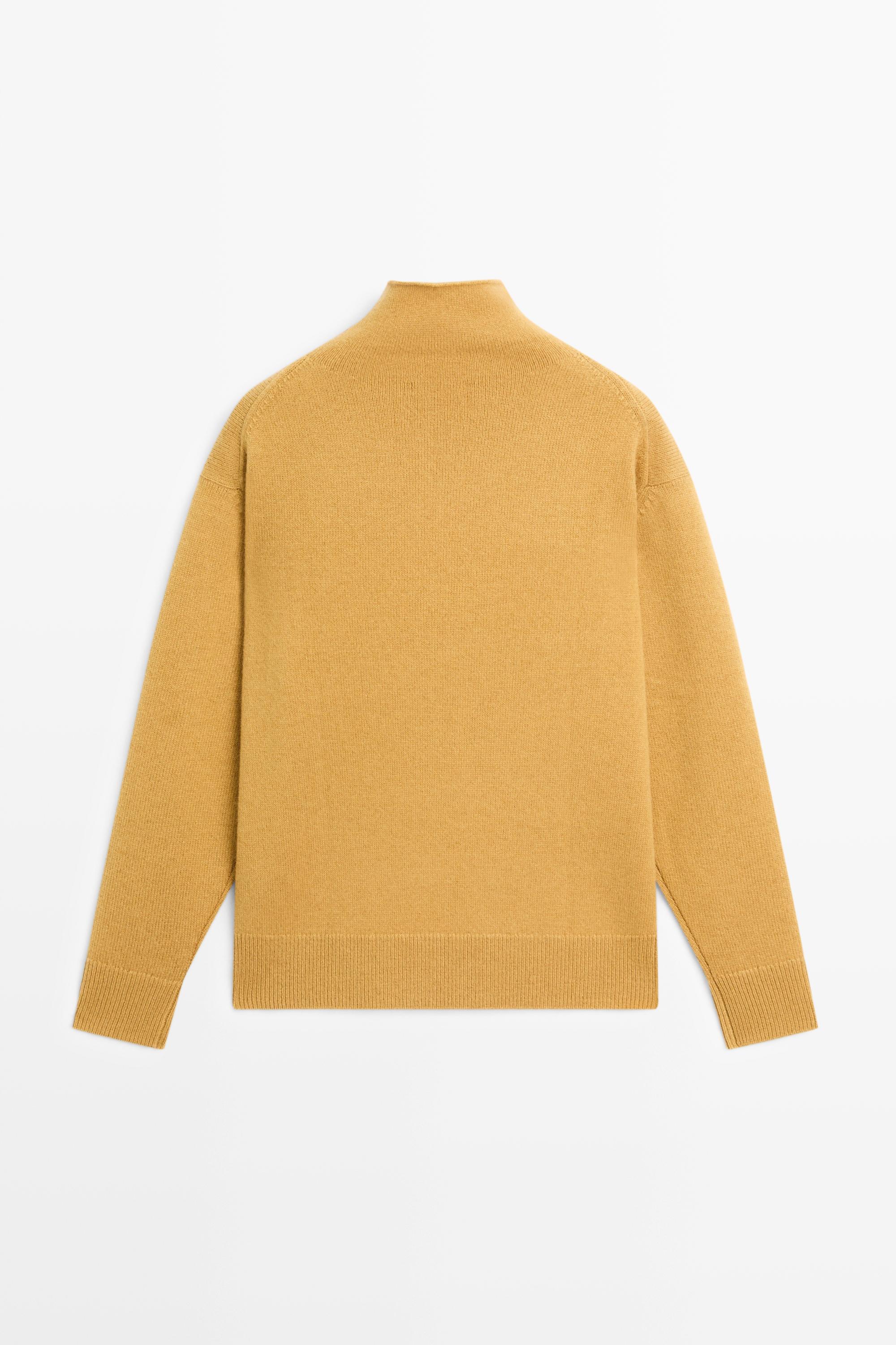 100% cashmere oversize knit sweater