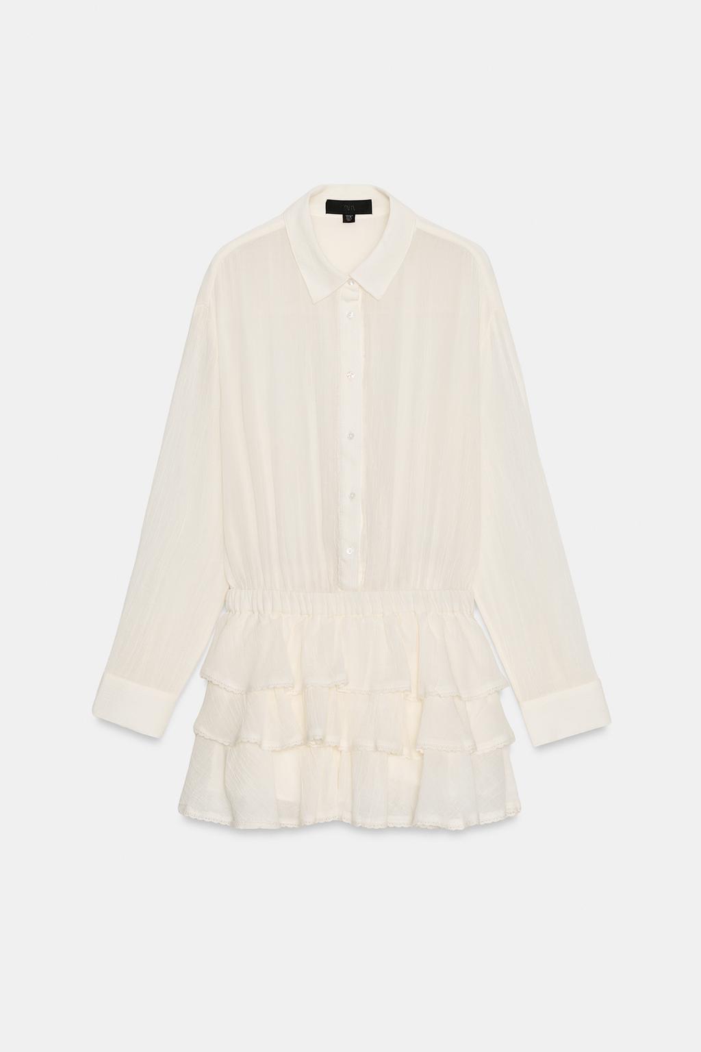 CHIFFON RUFFLED ROMPER - image 2