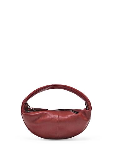 Zara Mini nappa leather half-moon bag - Red