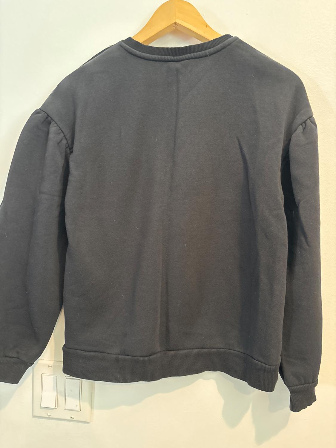 PUFF SLEEVE EMBROIDERED SWEATSHIRT - Image 2