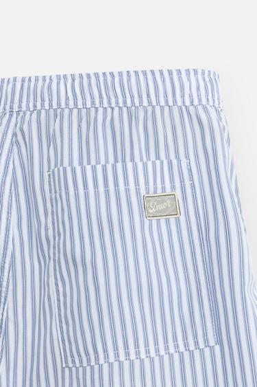 STRIPED RELAXED FIT BERMUDA SHORTS - striped by Zara - Image 9