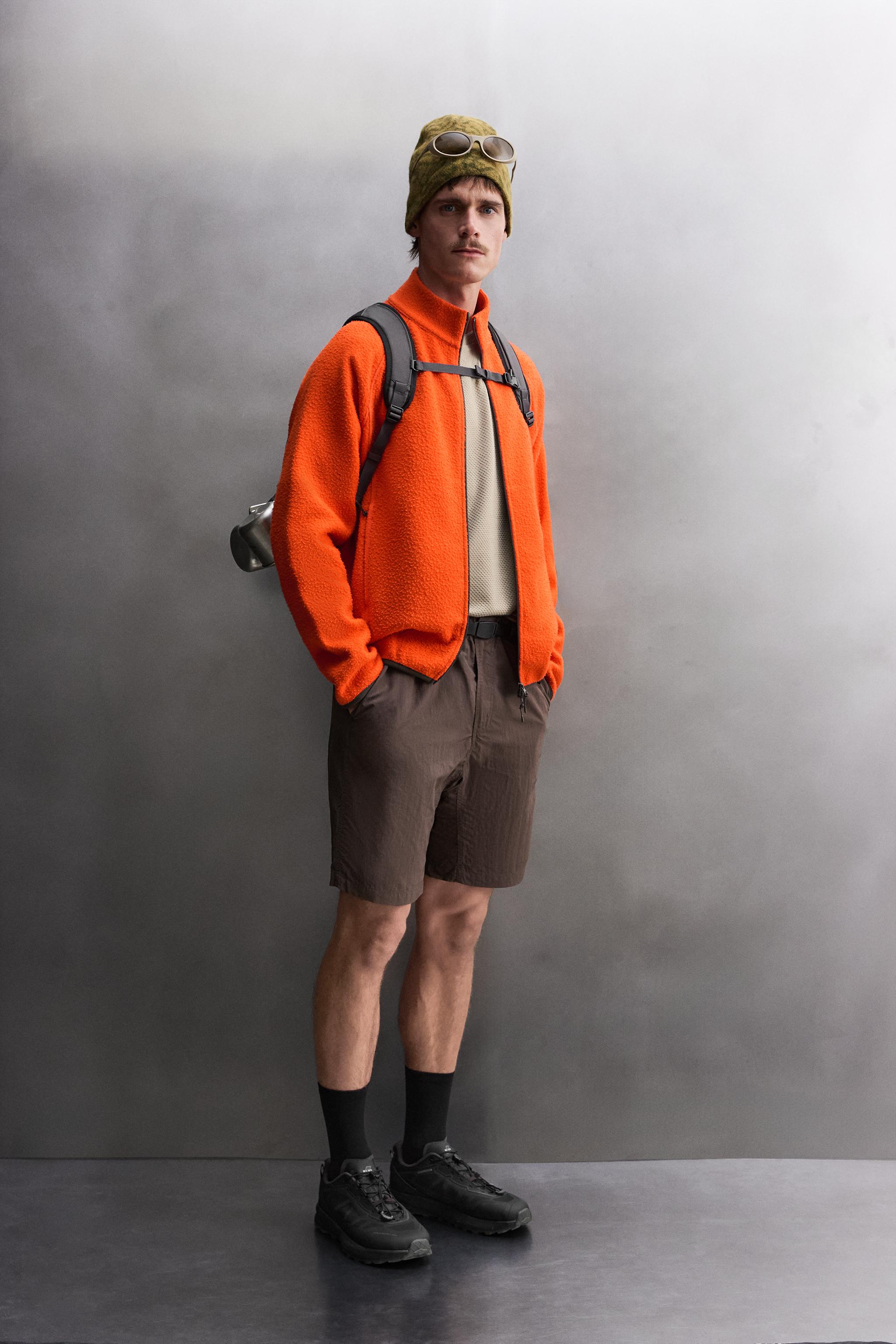 MANTECO® WOOL BLEND FLEECE SWEATSHIRT - Red / Orange | ZARA United