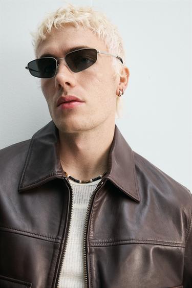 LEATHER LIMITED EDITION JACKET - Brown by Zara - Image 4