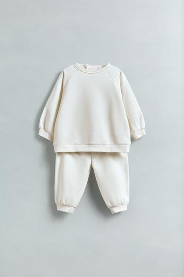 SWEATSHIRT AND JOGGERS SET - Light beige by Zara - Image 5