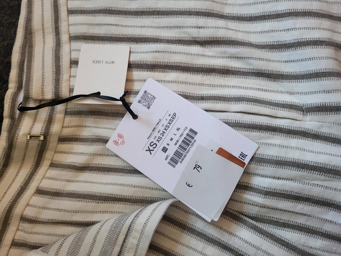 LIMITED EDITION STRIPED LINEN BLEND TROUSERS - Image 5