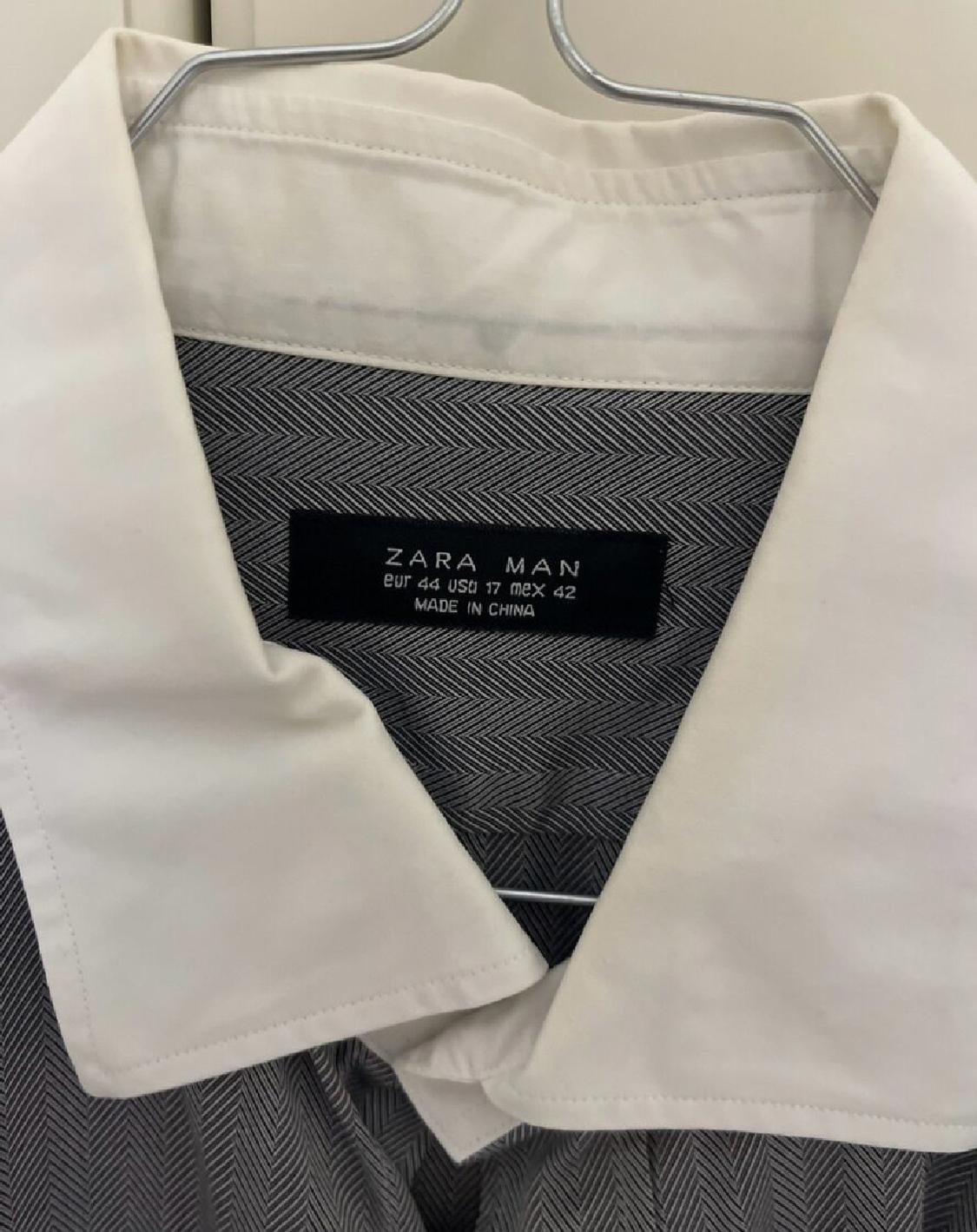SHIRT WITH WHITE CUFFLINKS SIZE 44 - Image 4