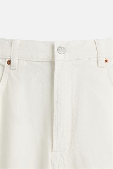 BAGGY FLARE FIT JEANS - Oyster-white by Zara - Image 8