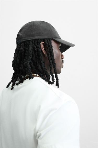 CONTRAST EMBROIDERY CAP - Dark grey by Zara - Image 2
