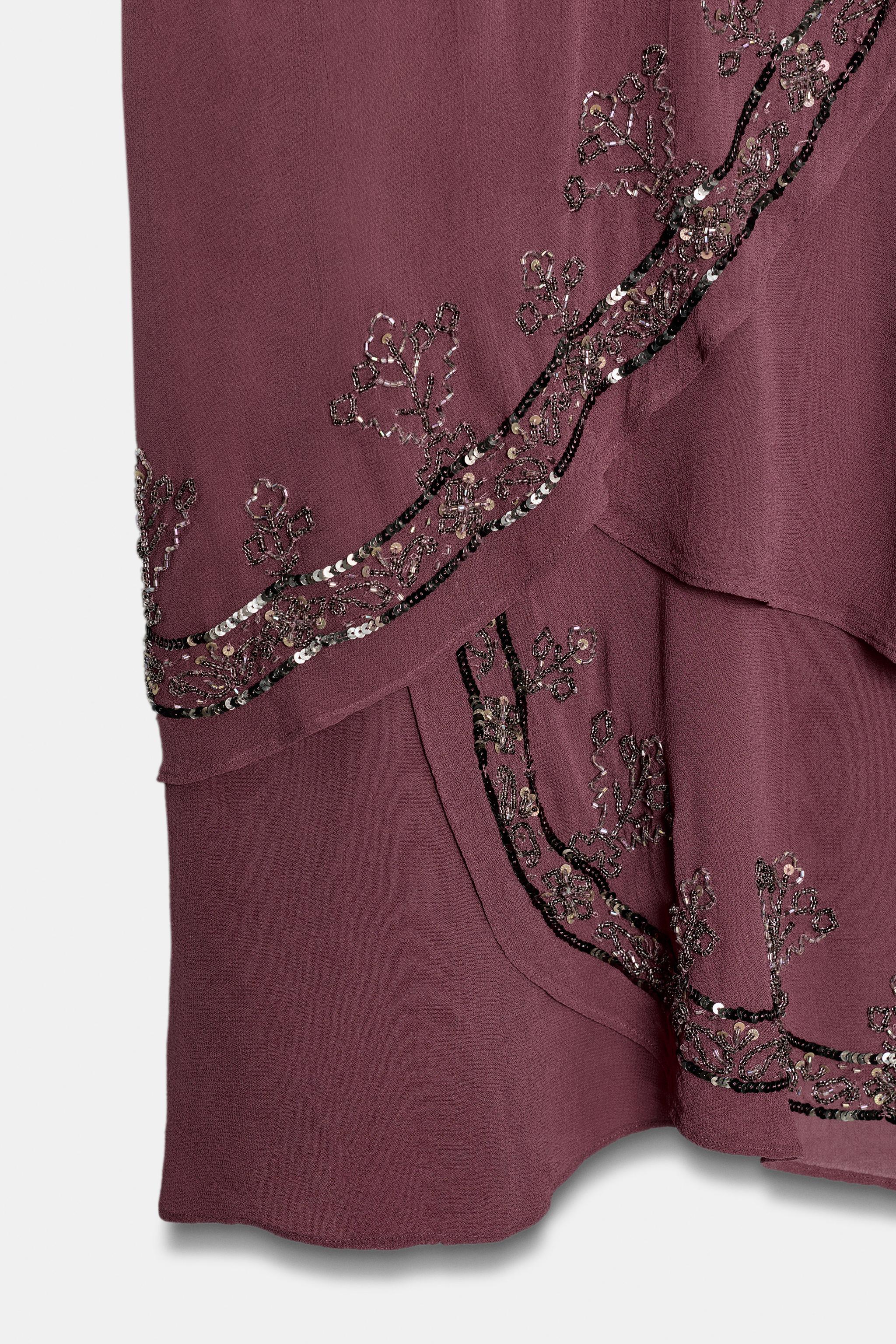 Zara SHORT SEQUIN DRESS — фото 10