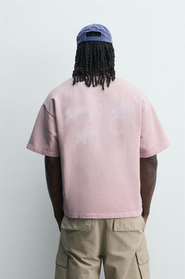 MOLETOM RELAXED FIT PUKAS SURF X ZARA - Rosa-pastel da Zara