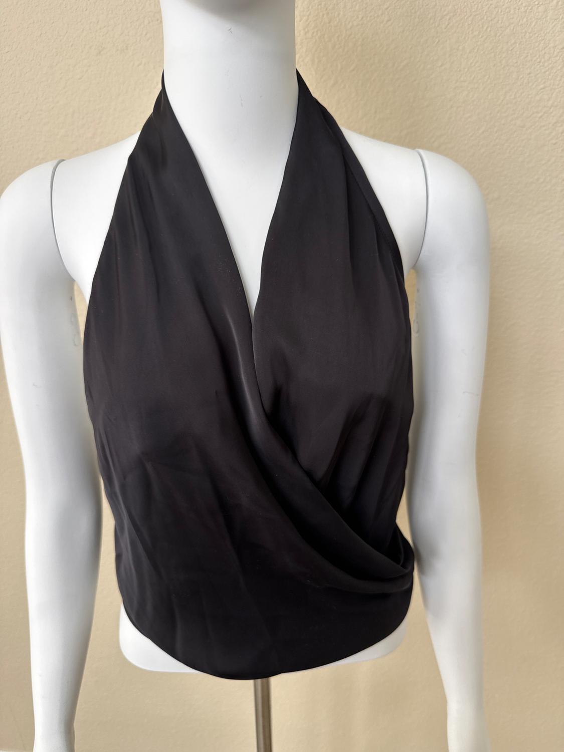 SATIN EFFECT HALTER TOP - Image 2