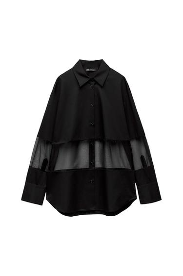 OVERSIZE MATCHING ORGANZA SHIRT