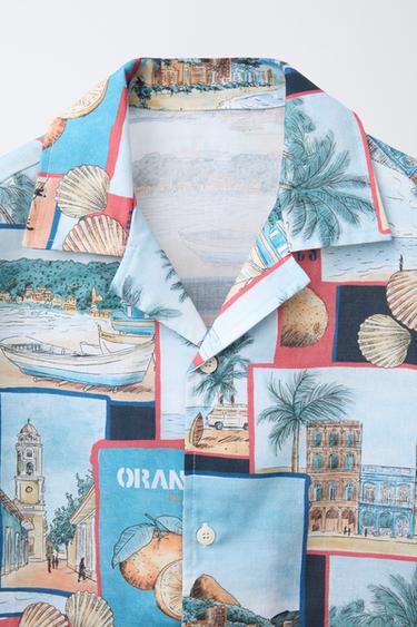 PHOTOGRAPHIC PRINT SHIRT - Blue by Zara - Image 2