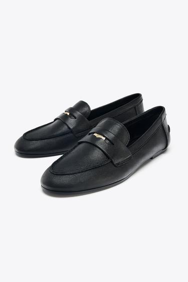 MOCASSIN CUIR PENNY - Noir de Zara - Image 5