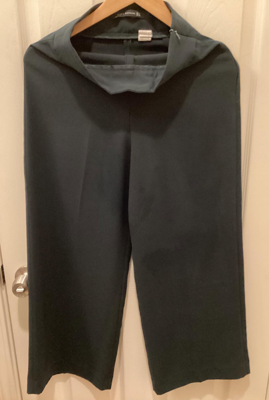 HIGH WAIST WIDE LEG PANTS WITH SIDE ZIP. - Image 2