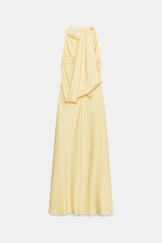 yellow off the shoulder dress zara Zara NWT Yellow Lace Off Shoulder Dress