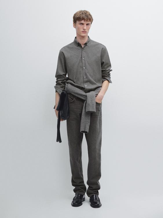 Regular fit check shirt