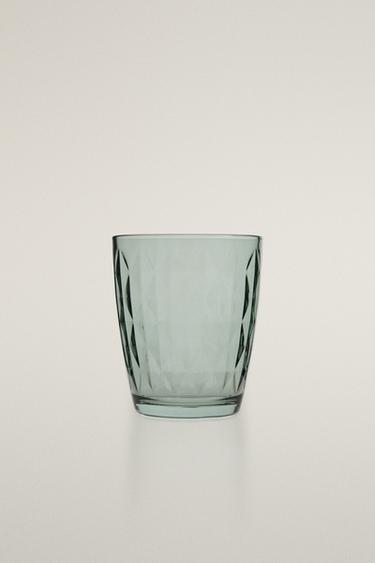 POHÁR S DIAMANTOVÝM RELIÉFOM - modrá zn. Zara - Obrázok 0