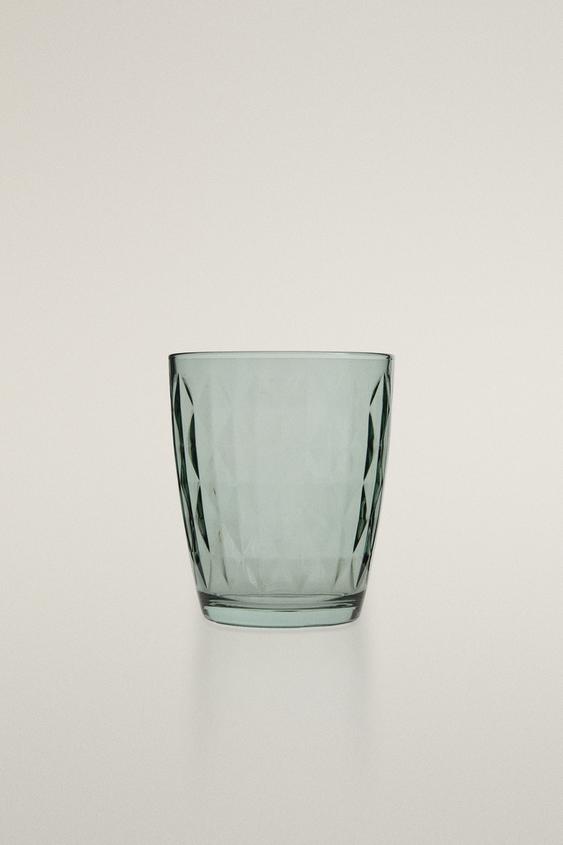 COPO COM RELEVO DE DIAMANTE - Azul da Zara - Imagem 0