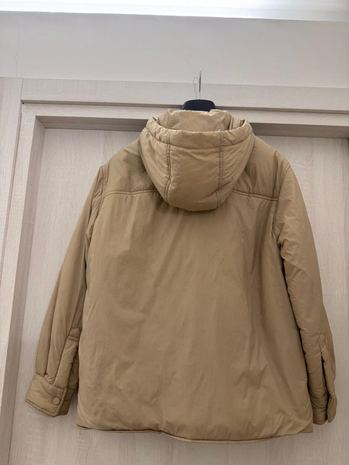 QUILTED OVERSHIRT WITH HOOD - Image 2